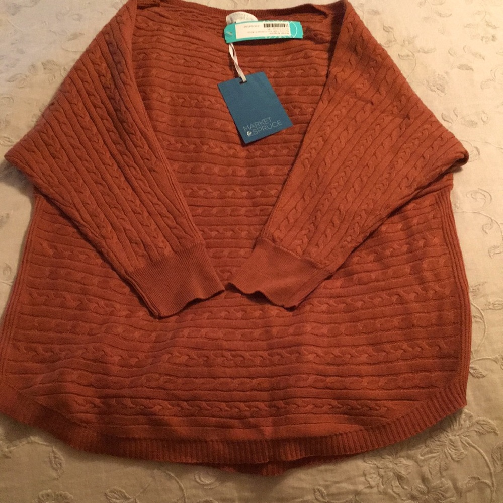 Cable Knit Dolman Pullover Sweater